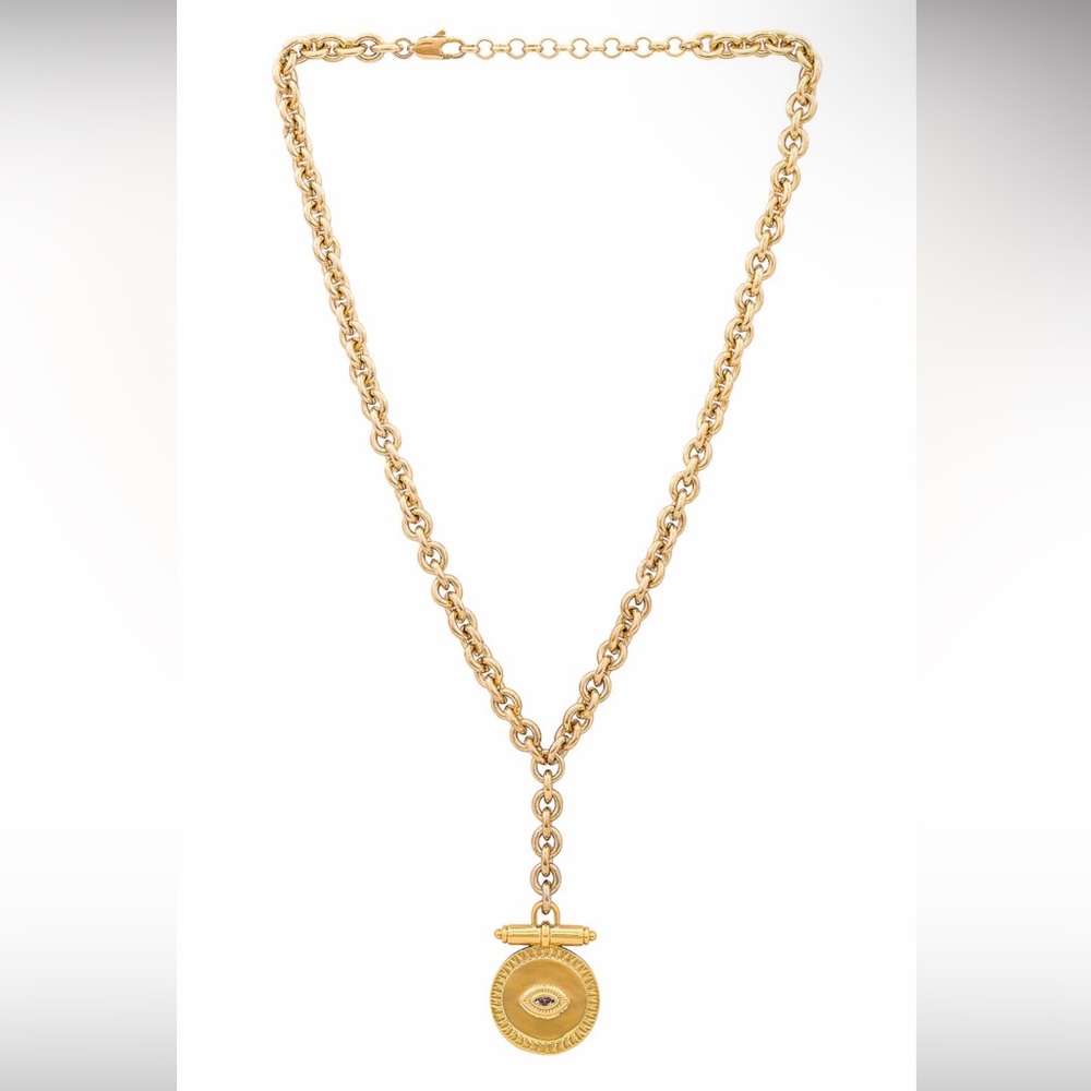 REVOLVE Gold Eye Pendant Necklace